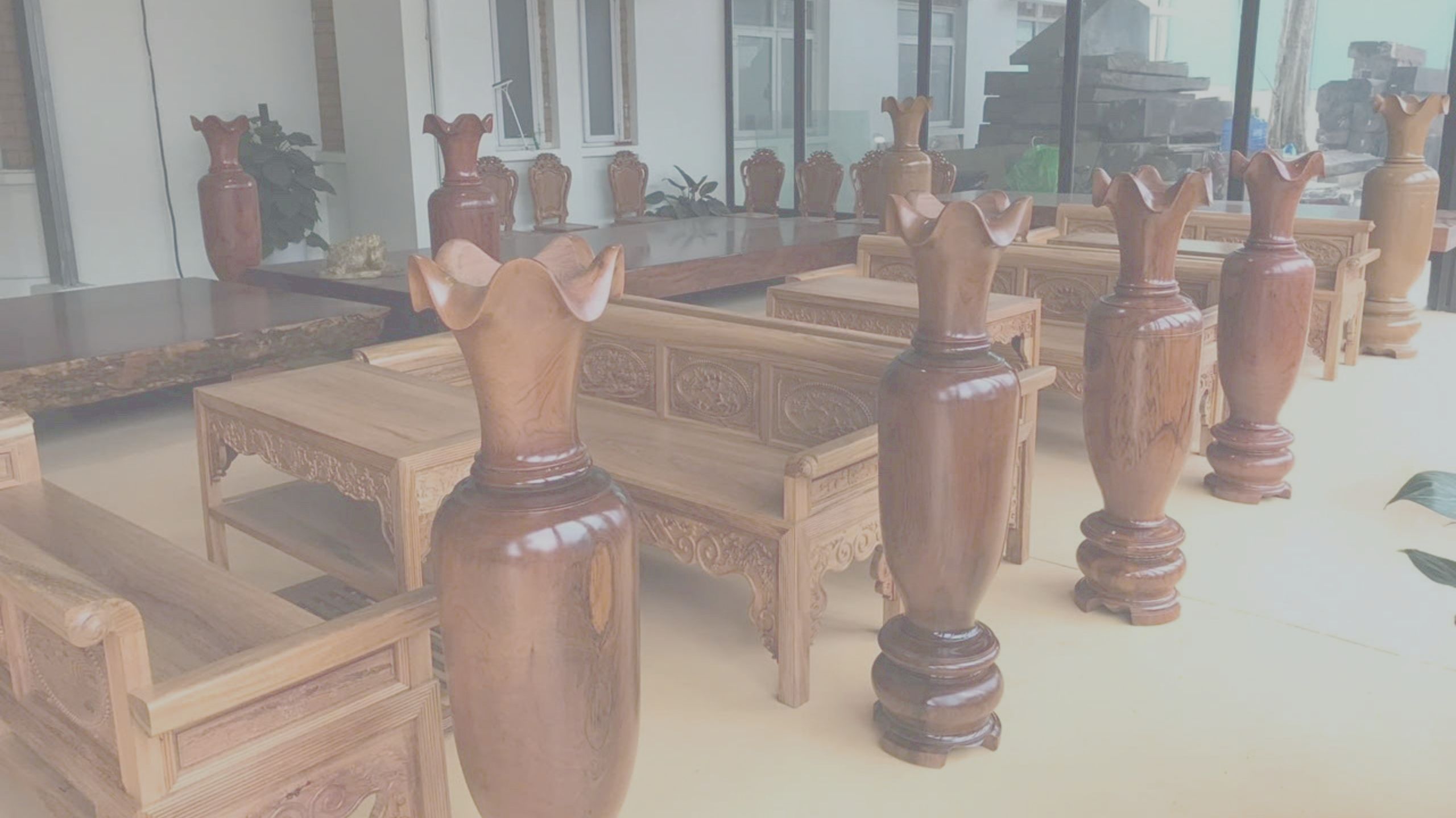 Không gian nội thất hoàn chỉnh từ gỗ tự nhiên