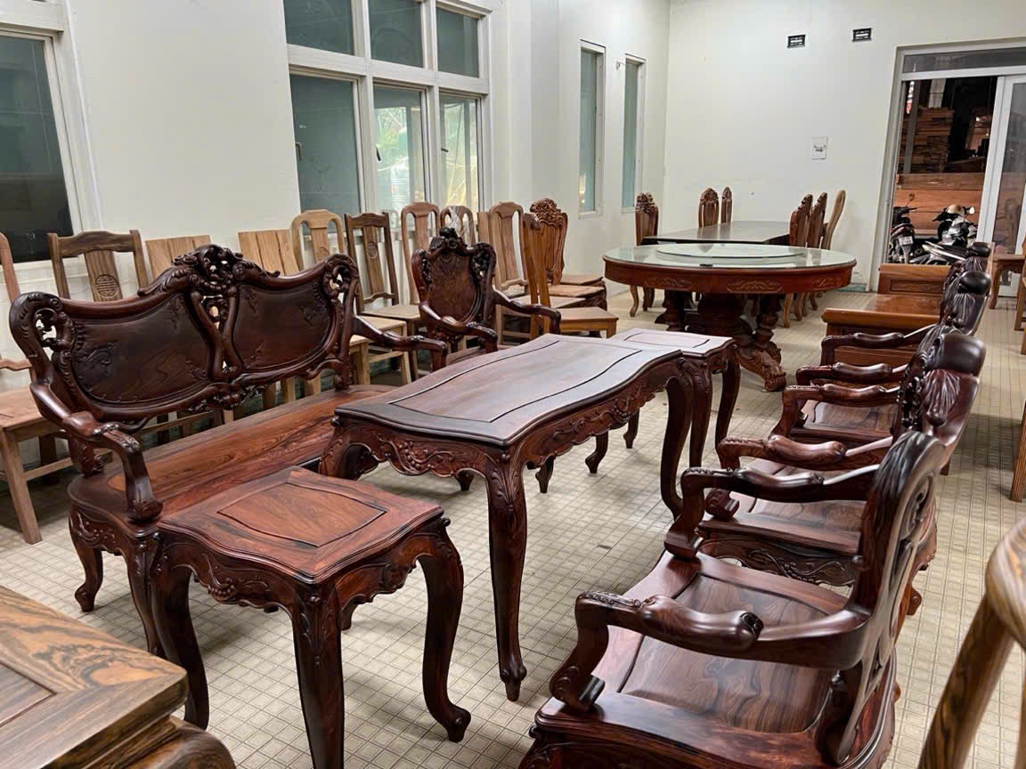 Ghế bàn trà gỗ tự nhiên
